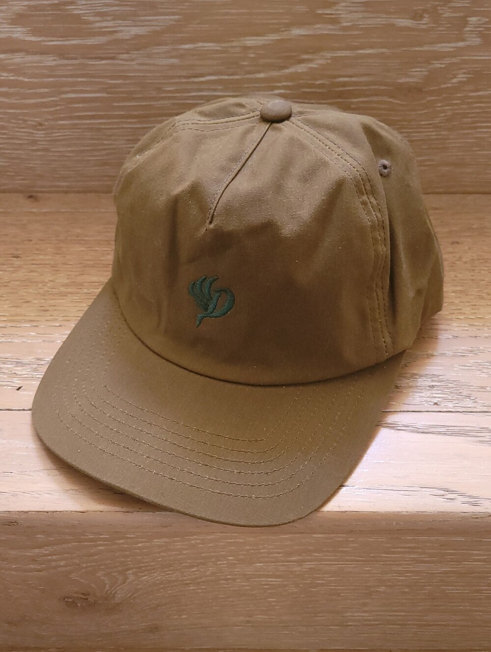 Duck Camp Waxed Canvas Cap Brown Hat Flying D Logo Snapback Hunting Fishing Mens